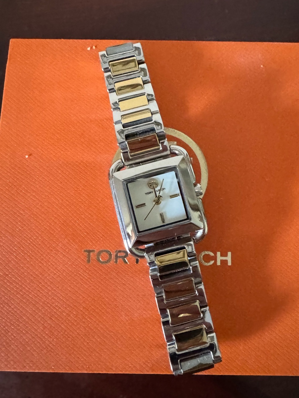 New Tory Burch Ivory/Two-Tone small Kira Watch - Picture 4 of 10